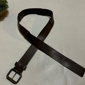 Vintage Y2K Maurices Genuine‎ Leather Brown Wide Belt Women’s Size Medium
